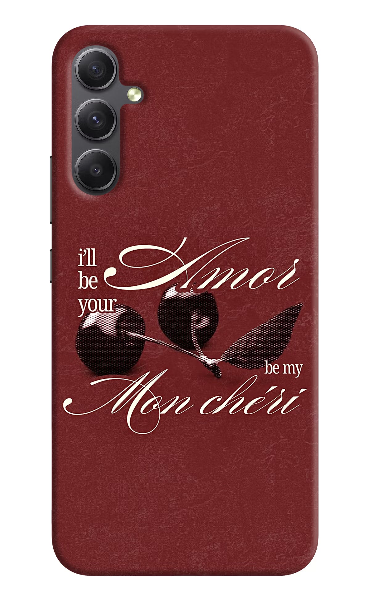 Velvet Cherry Samsung A34 5G Back Cover