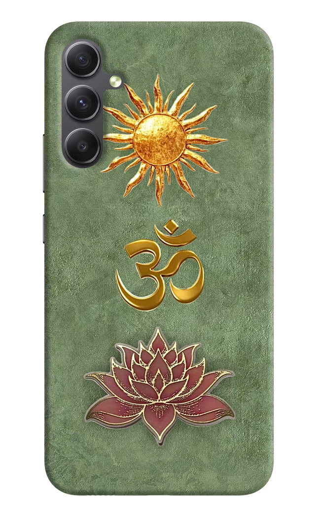 Om & Lotus Samsung A34 5G Back Cover