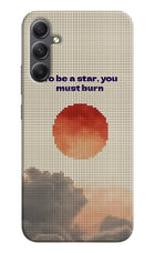Pixel Sun Samsung A34 5G Hard Case Back Cover by Casekaro