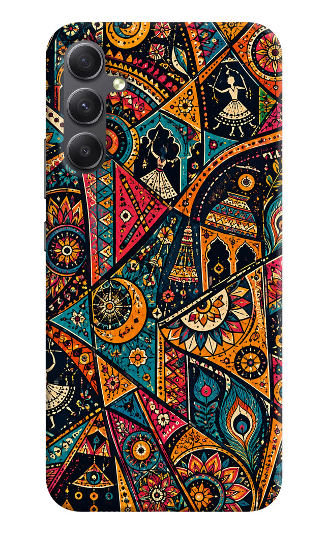 Folk Print Samsung A34 5G Hard Case Back Cover by Casekaro