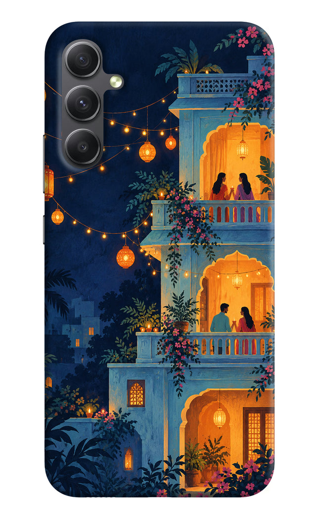 Balcony Glow Samsung A34 5G Hard Case Back Cover by Casekaro