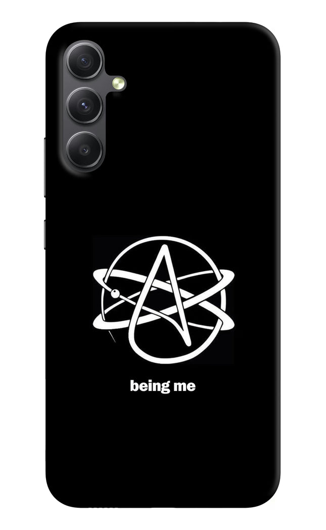 Atheist Symbol Samsung A34 5G Hard Case Back Cover by Casekaro