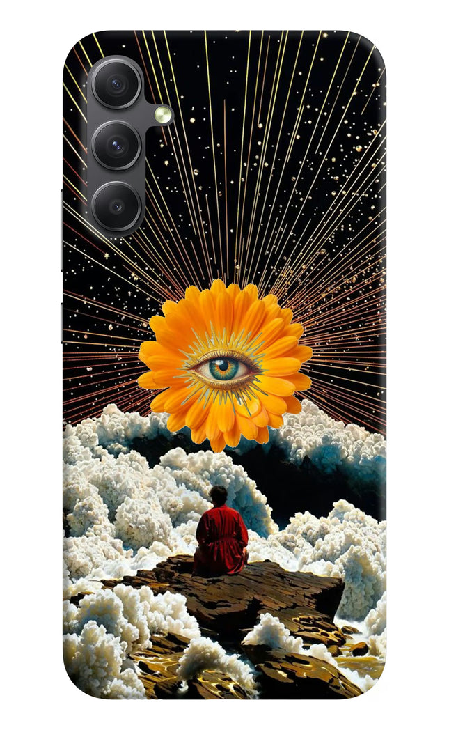 Cosmic Flower Samsung A34 5G Hard Case Back Cover by Casekaro