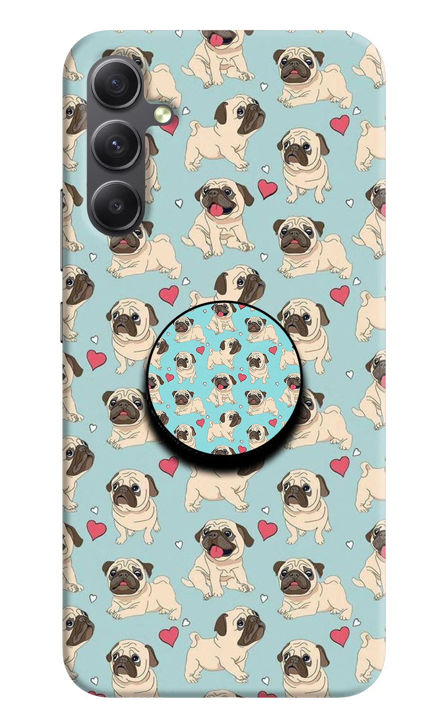 Pug Dog Samsung A34 5G Pop Case, Hard case