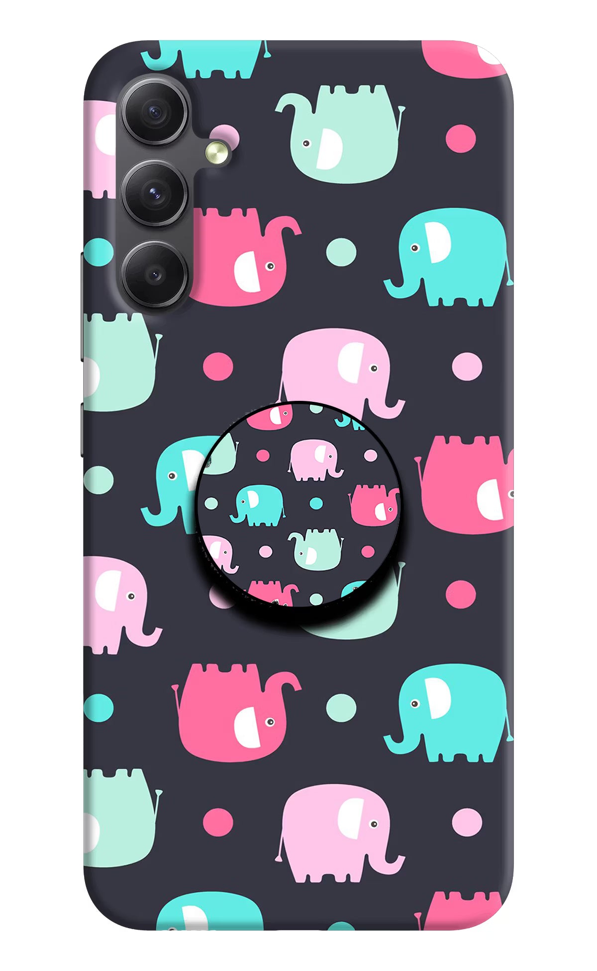 Baby Elephants Samsung A34 5G Pop Case by Casekaro