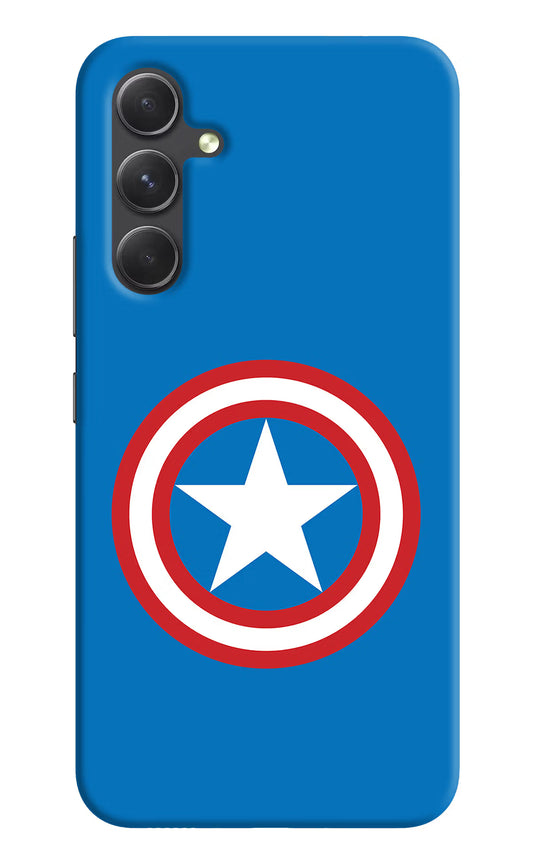 Captain America Logo Samsung A54 5G Hard Case Back Cover by Casekaro