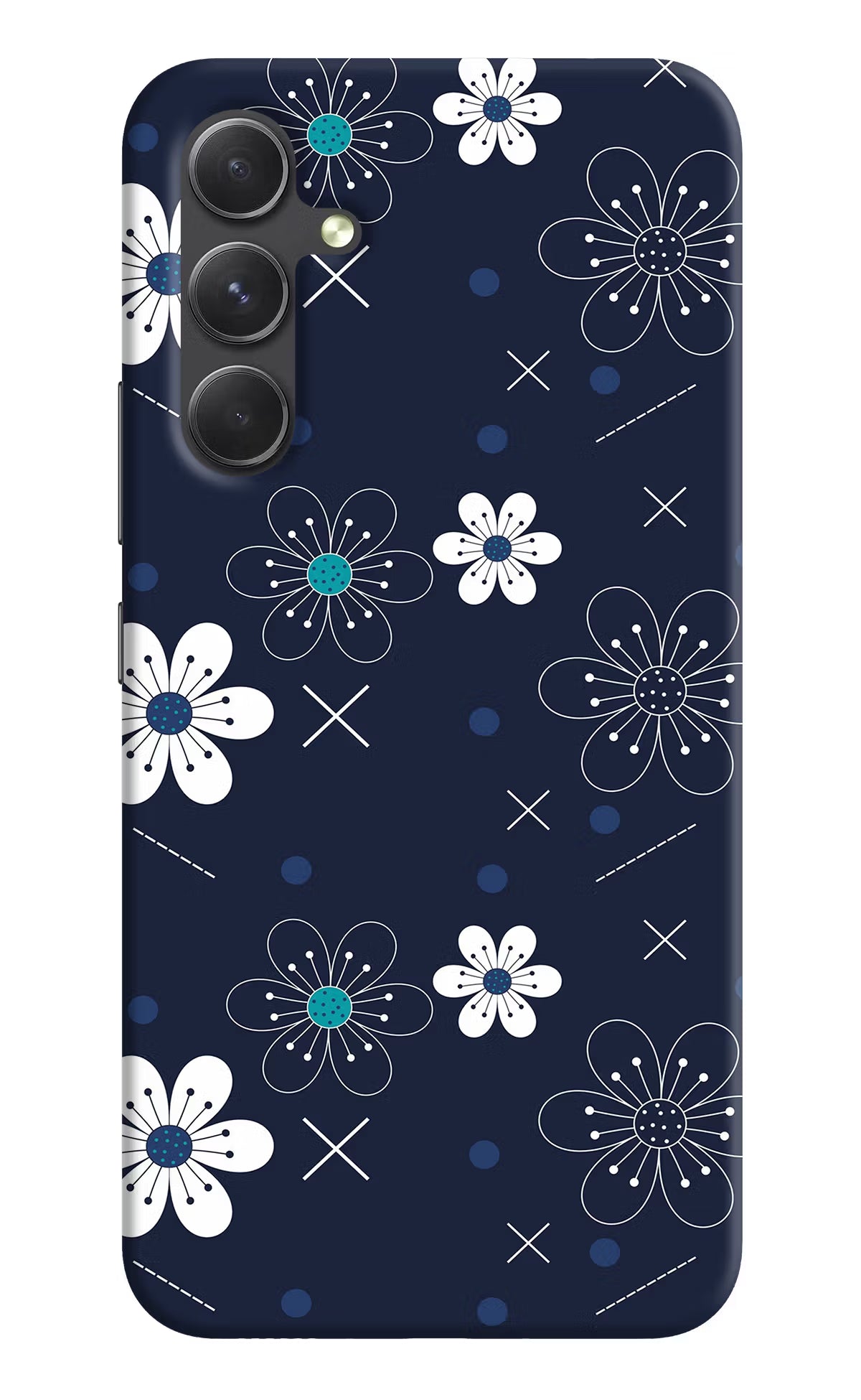 Flowers Samsung A54 5G Hard Case Back Cover by Casekaro