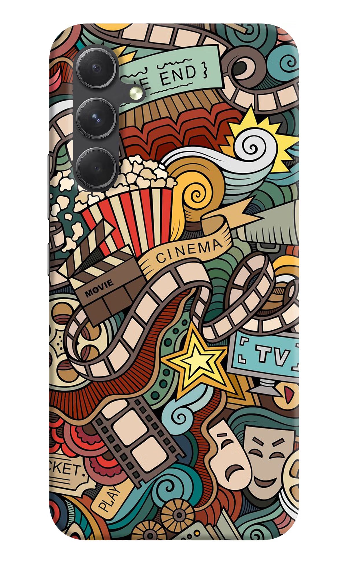 Cinema Abstract Samsung A54 5G Hard Case Back Cover by Casekaro