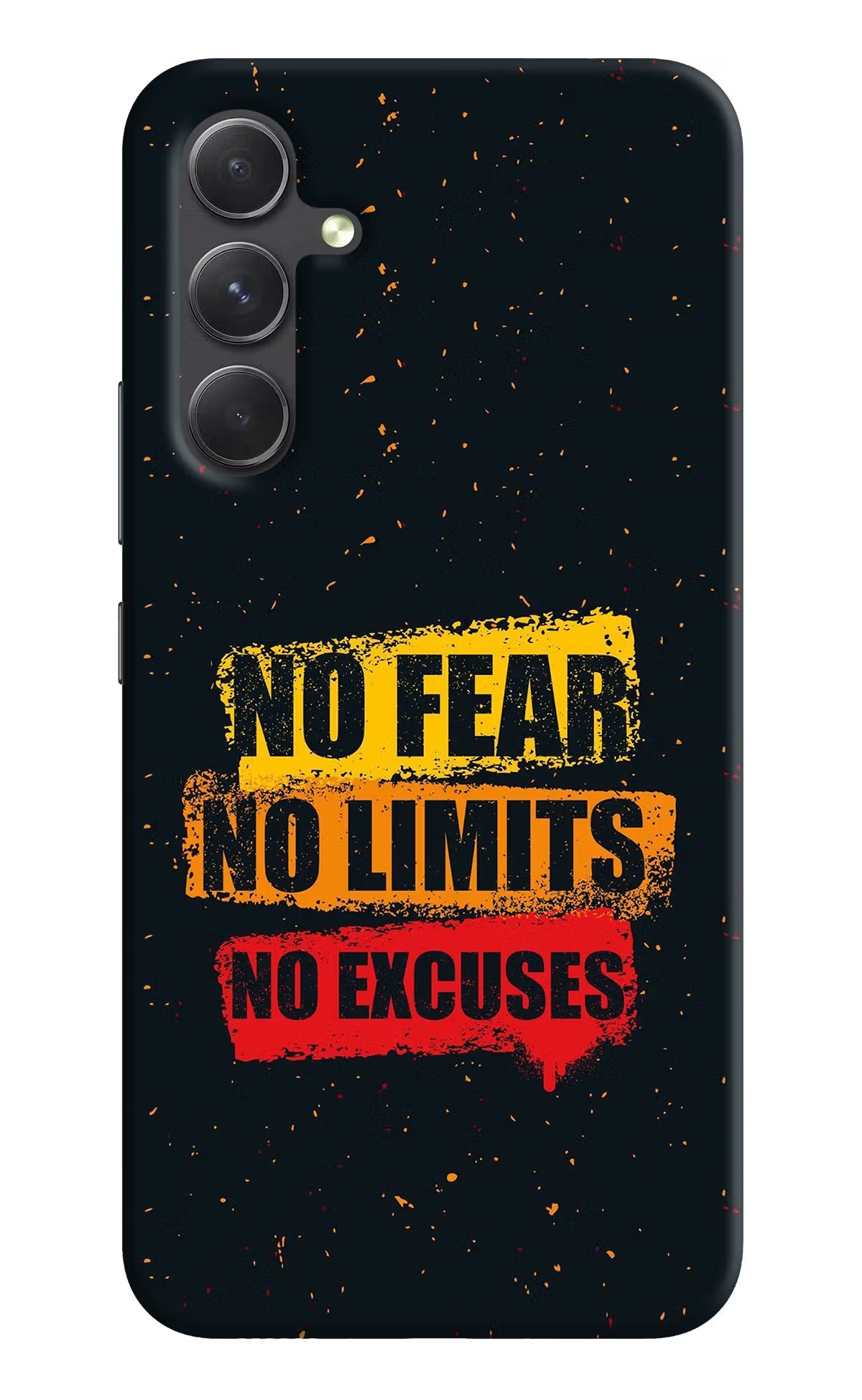No Fear No Limits No Excuse Samsung A54 5G Hard Case Back Cover by Casekaro