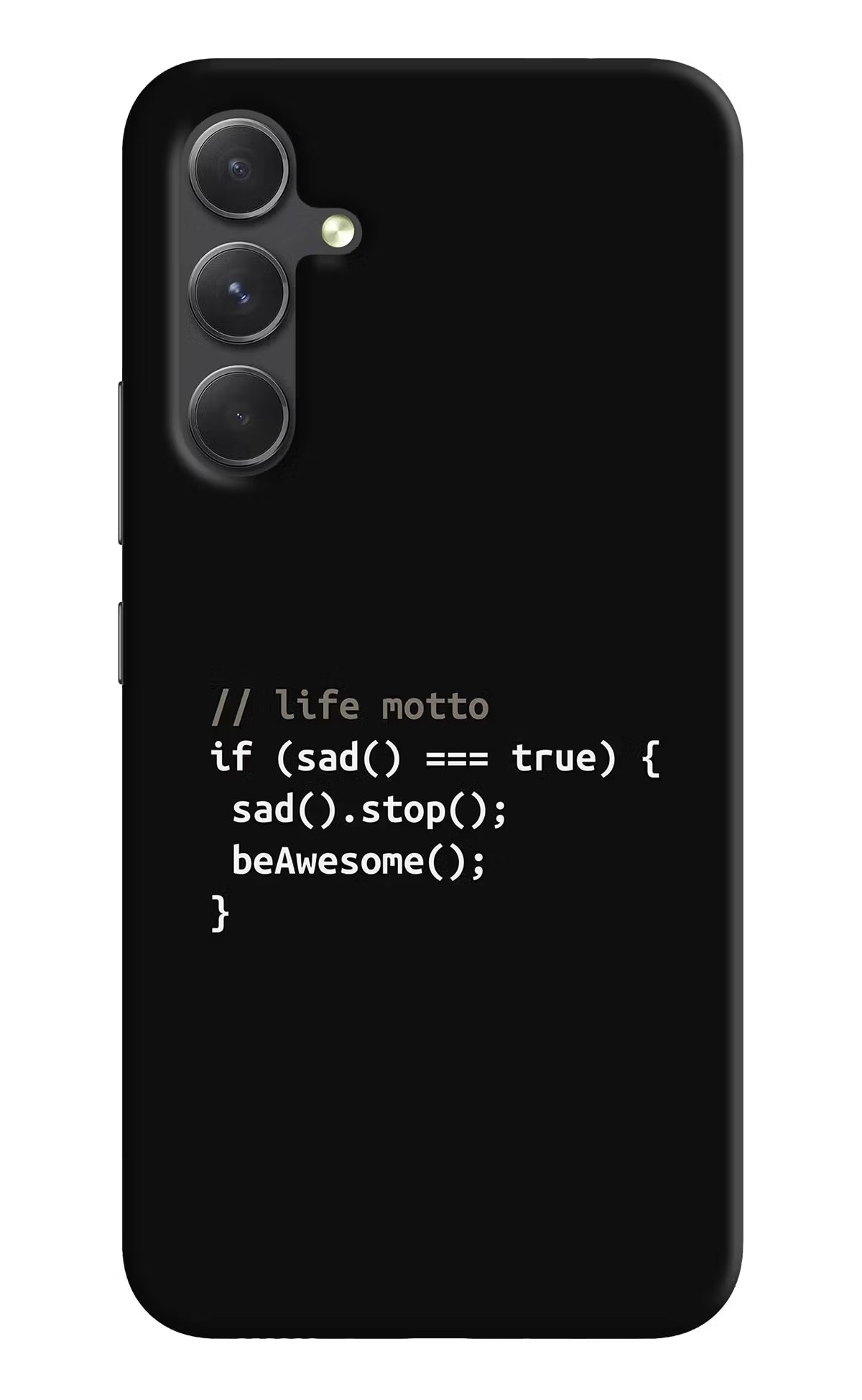 Life Motto Code Samsung A54 5G Hard Case Back Cover by Casekaro