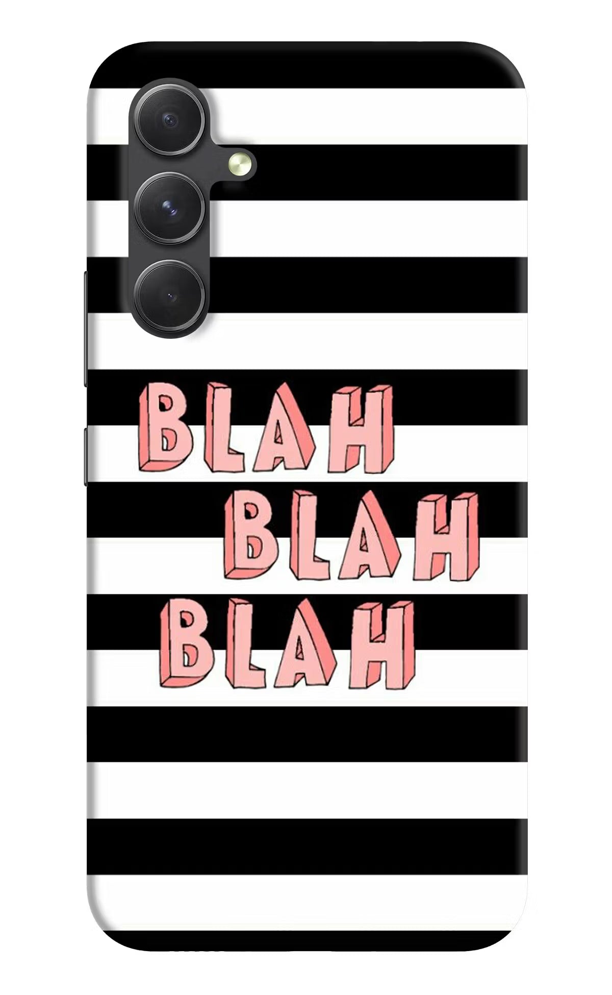 Blah Blah Blah Samsung A54 5G Hard Case Back Cover by Casekaro