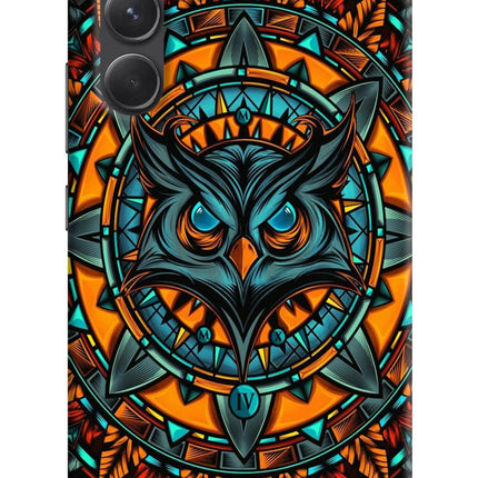 Angry Owl Art Samsung A54 5G Hard Case Back Cover by Casekaro