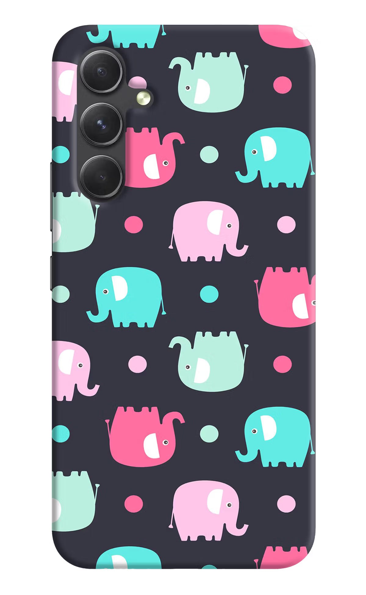 Elephants Samsung A54 5G Hard Case Back Cover by Casekaro