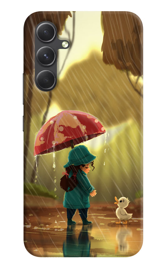 Rainy Day Samsung A54 5G Hard Case Back Cover by Casekaro