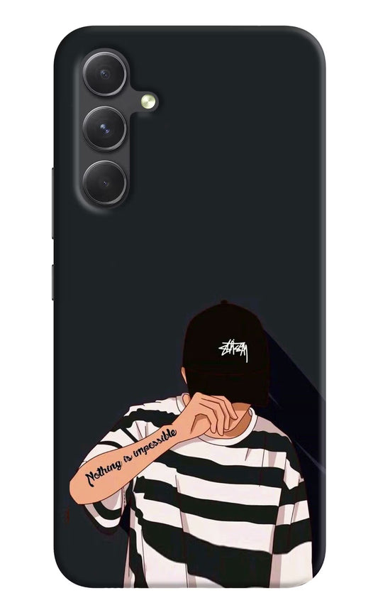 Aesthetic Boy Samsung A54 5G Hard Case Back Cover by Casekaro