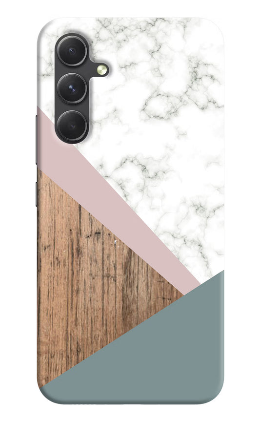 Marble wood Abstract Samsung A54 5G Hard Case Back Cover by Casekaro