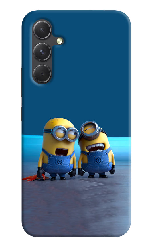 Minion Laughing Samsung A54 5G Hard Case Back Cover by Casekaro