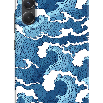 Blue Waves Samsung A54 5G Hard Case Back Cover by Casekaro