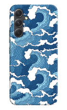 Blue Waves Samsung A54 5G Hard Case Back Cover by Casekaro
