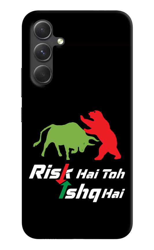 Risk Hai Toh Ishq Hai Samsung A54 5G Hard Case Back Cover by Casekaro
