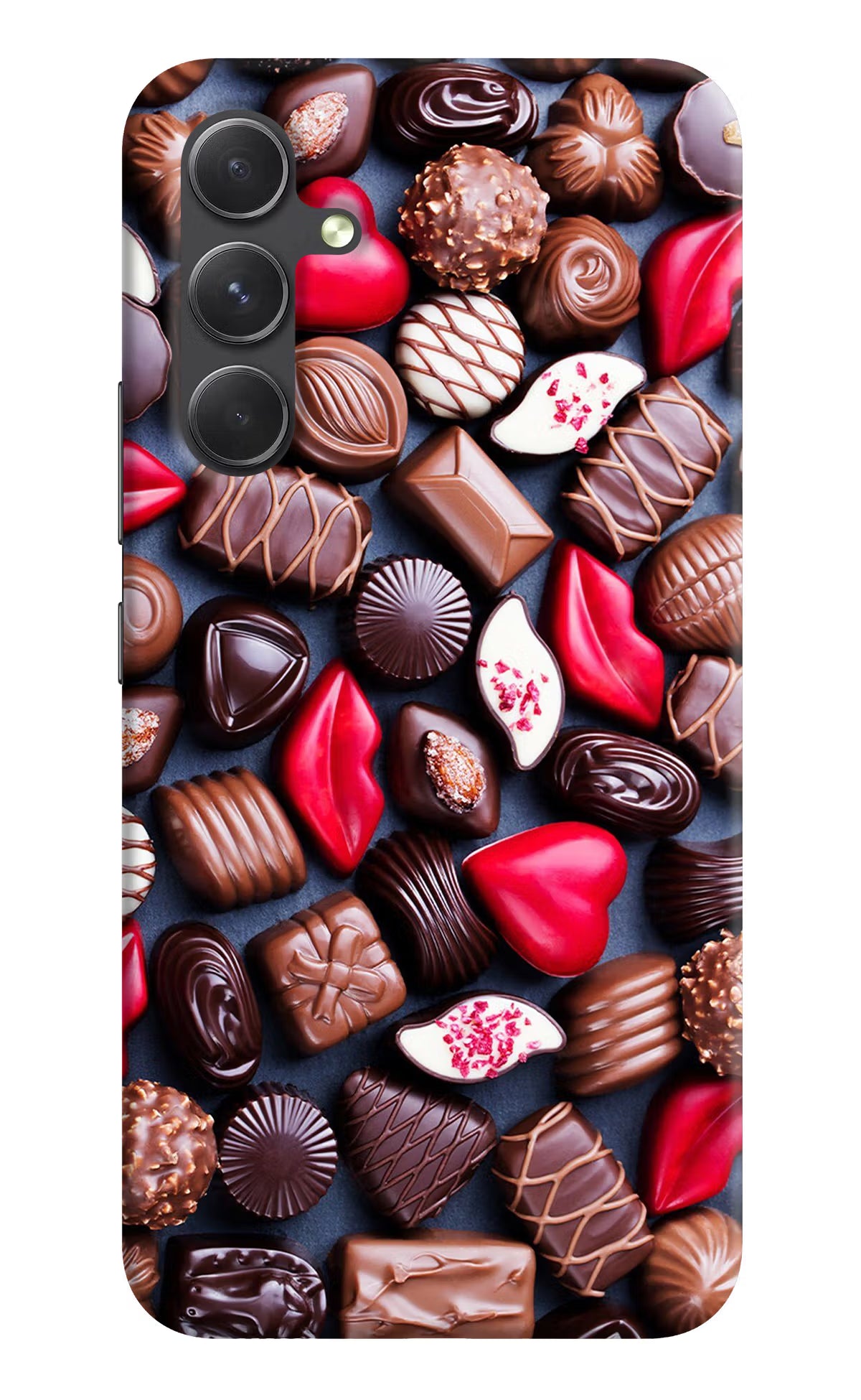 Chocolates Samsung A54 5G Hard Case Back Cover by Casekaro