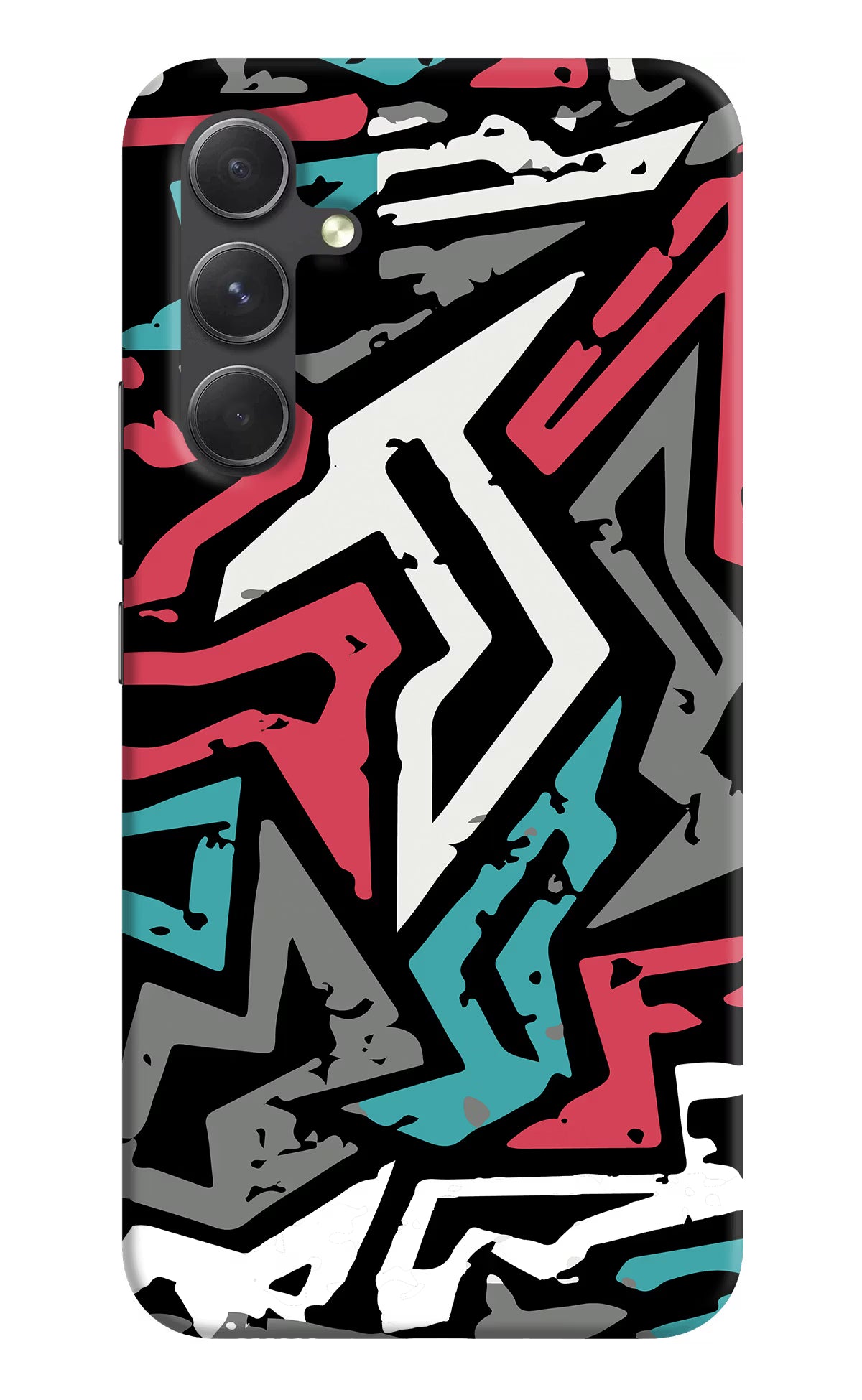 Geometric Graffiti Samsung A54 5G Hard Case Back Cover by Casekaro