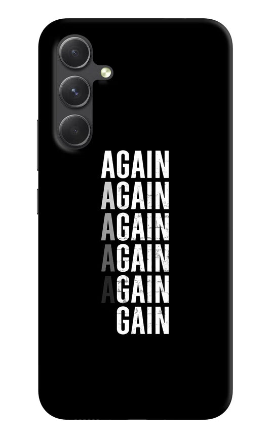 Again Again Gain Samsung A54 5G Hard Case Back Cover by Casekaro