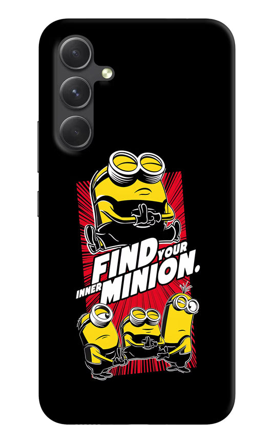 Find your inner Minion Samsung A54 5G Hard Case Back Cover by Casekaro