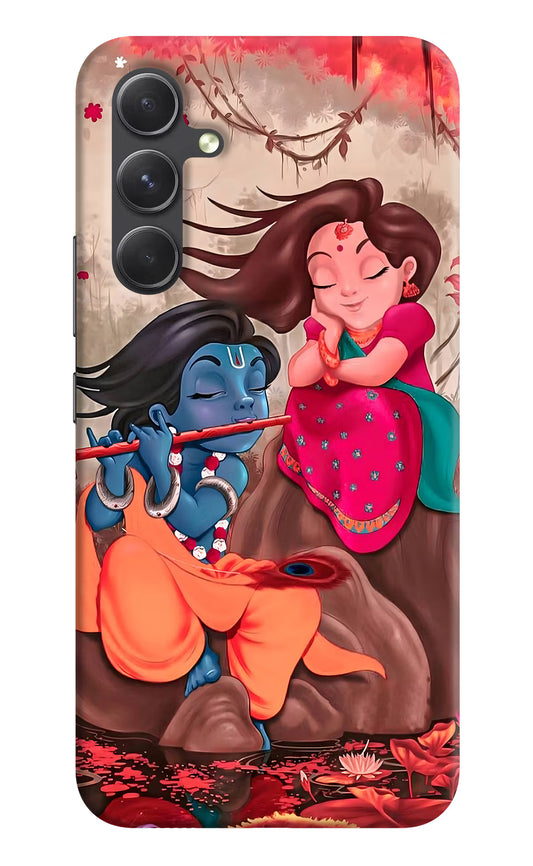 Radhe Krishna Samsung A54 5G Hard Case Back Cover by Casekaro