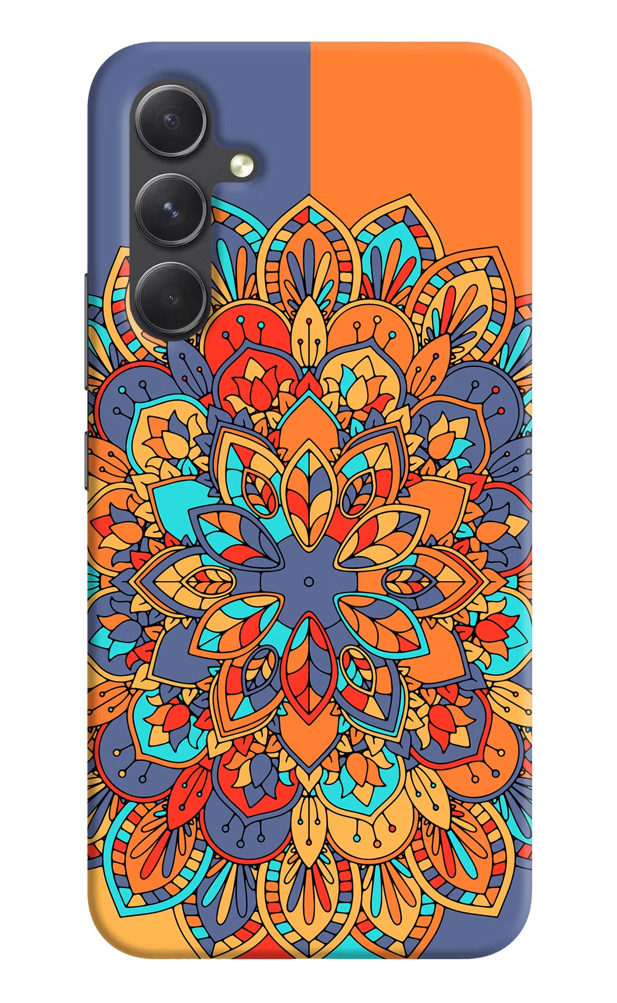 Color Mandala Samsung A54 5G Hard Case Back Cover by Casekaro