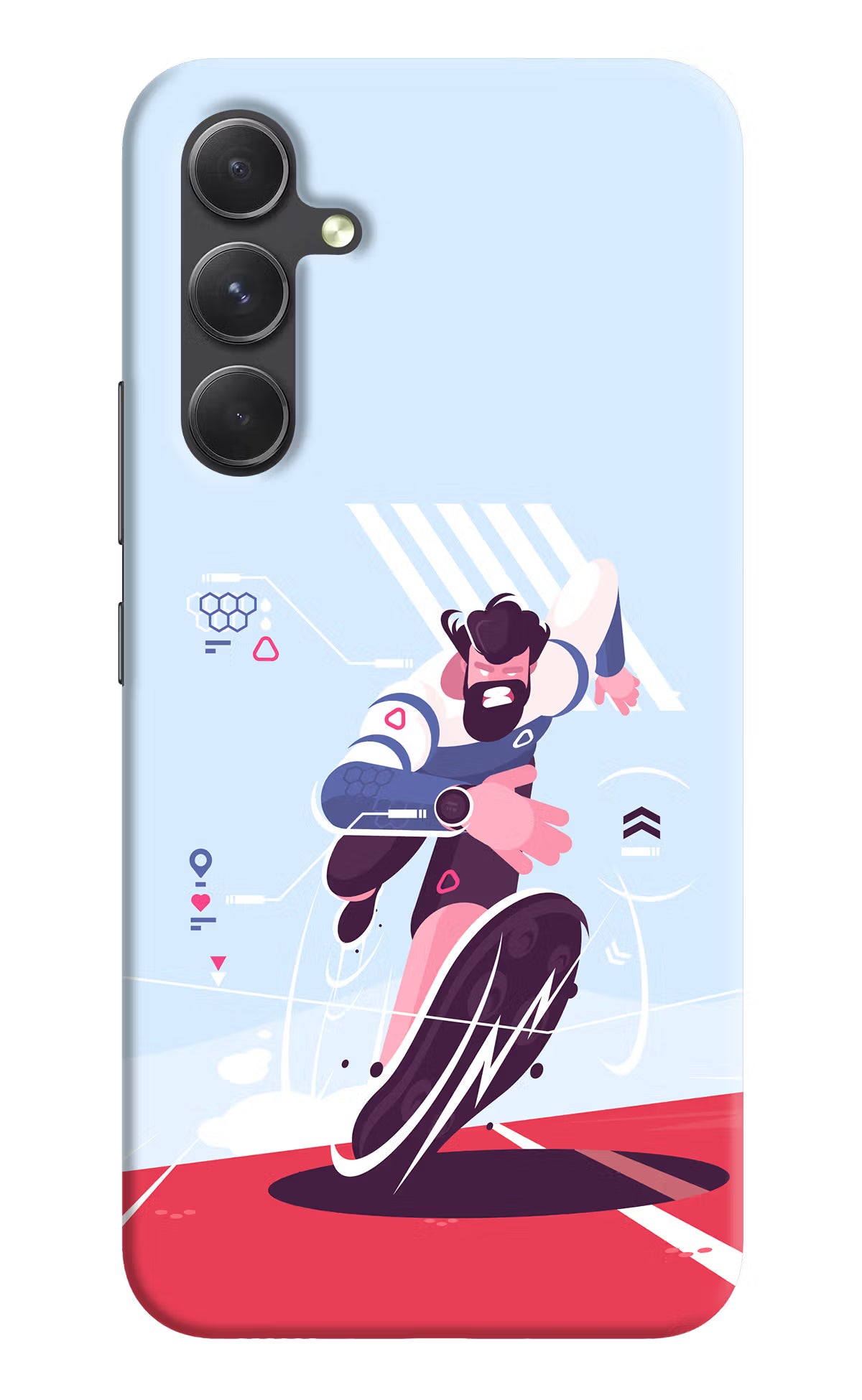 Run Pro Samsung A54 5G Hard Case Back Cover by Casekaro