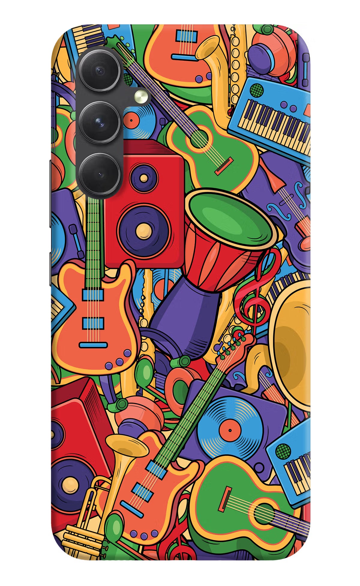 Music Instrument Doodle Samsung A54 5G Hard Case Back Cover by Casekaro