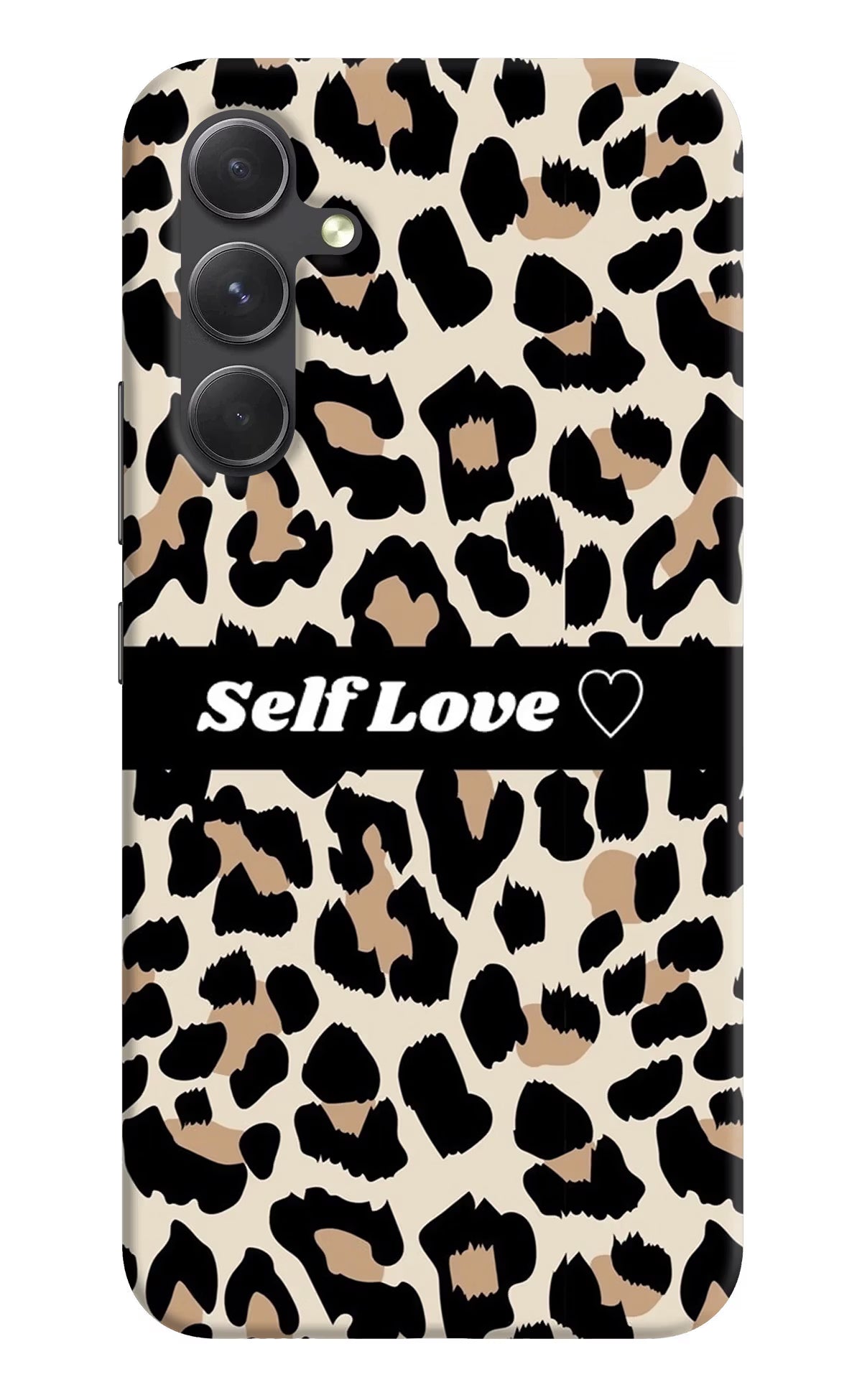 Leopard Print Self Love Samsung A54 5G Hard Case Back Cover by Casekaro