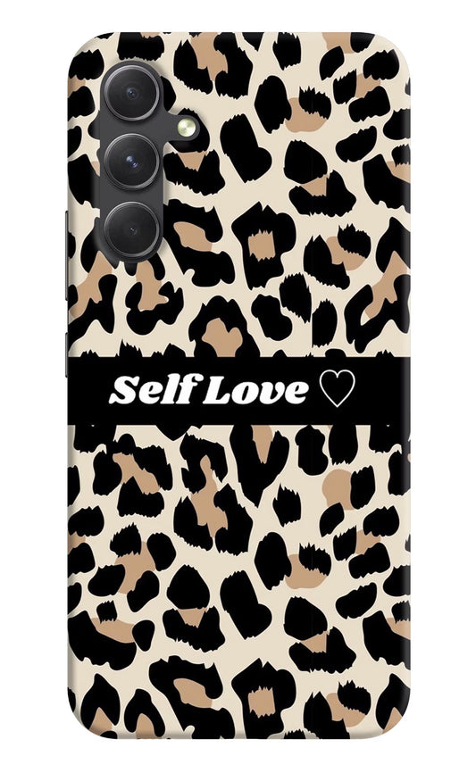 Leopard Print Self Love Samsung A54 5G Hard Case Back Cover by Casekaro