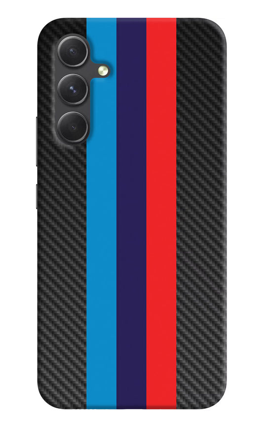 BMW Stripes Pattern Samsung A54 5G Hard Case Back Cover by Casekaro