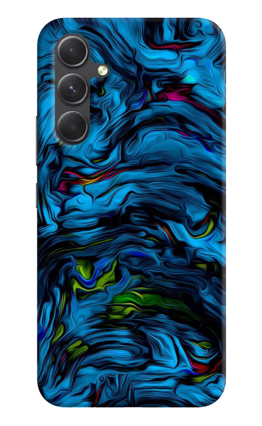 Dark Blue Abstract Samsung A54 5G Hard Case Back Cover by Casekaro