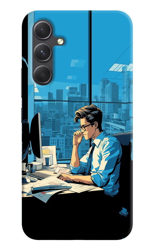 Focused Hustler (AI Generated) Samsung A54 5G Hard Case Back Cover by Casekaro