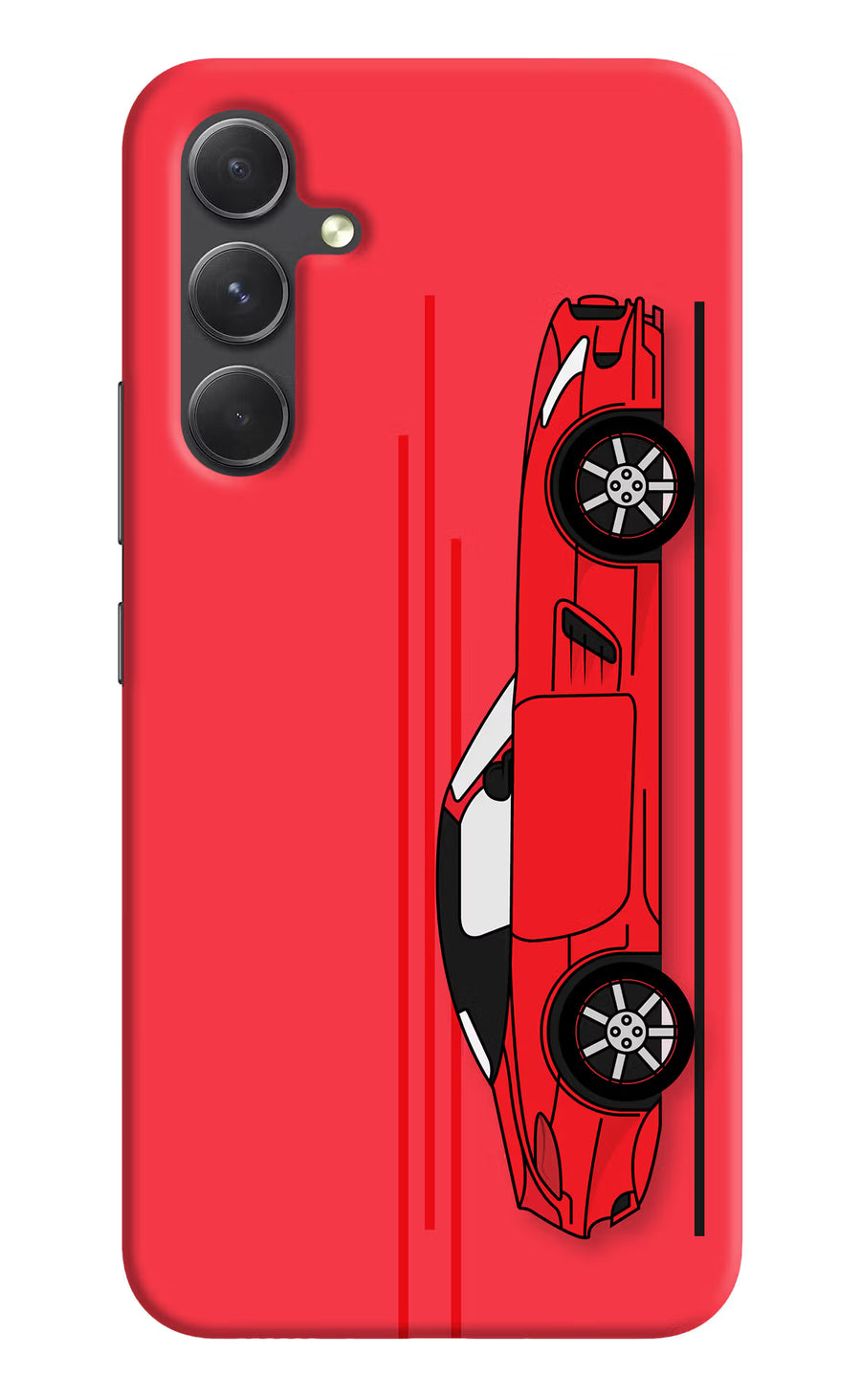 Red Velocity Samsung A54 5G Back Cover, Hard case