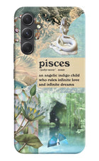 Pisces Zodiac Samsung A54 5G Hard Case Back Cover by Casekaro