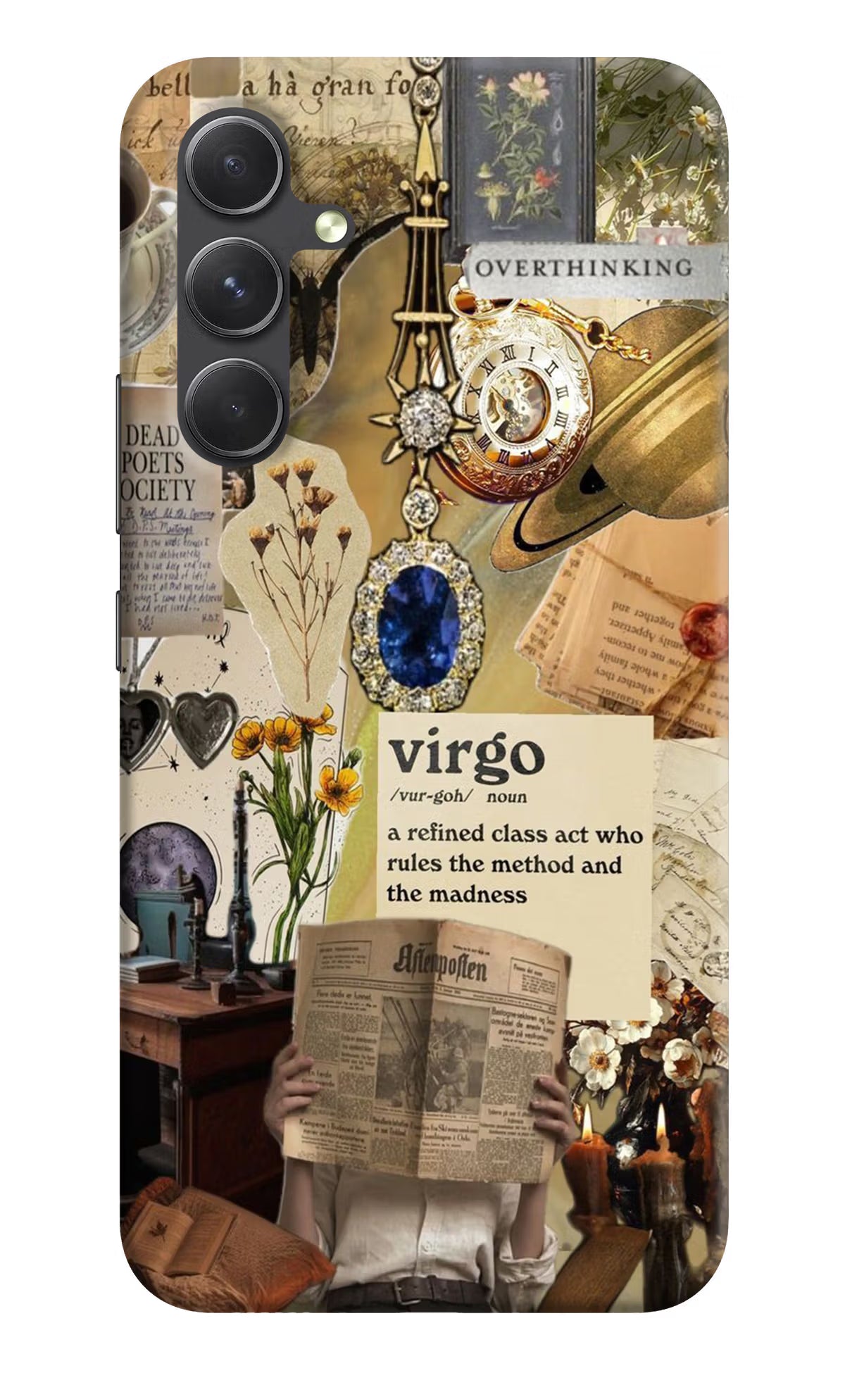 Virgo Zodiac Samsung A54 5G Hard Case Back Cover by Casekaro