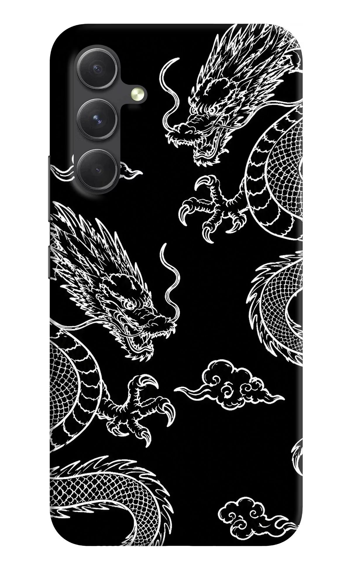 Twin Dragons Samsung A54 5G Hard Case Back Cover by Casekaro