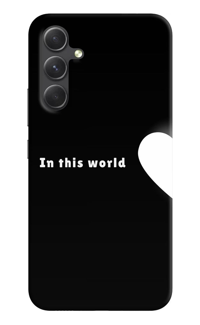 This World Samsung A54 5G Hard Case Back Cover by Casekaro