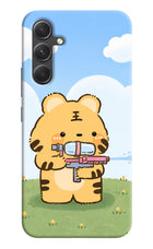 Tiger Treat Samsung A54 5G Hard Case Back Cover by Casekaro