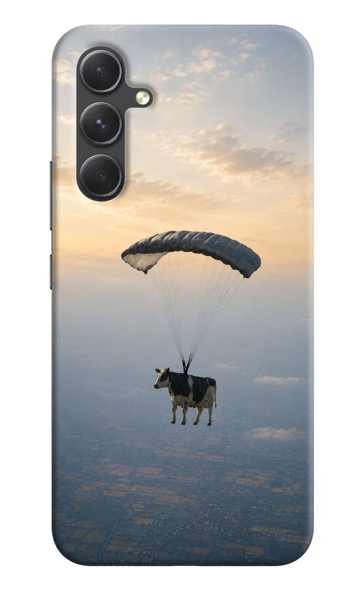 Skydiving Cow Samsung A54 5G Back Cover