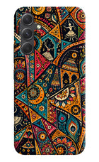 Folk Print Samsung A54 5G Hard Case Back Cover by Casekaro