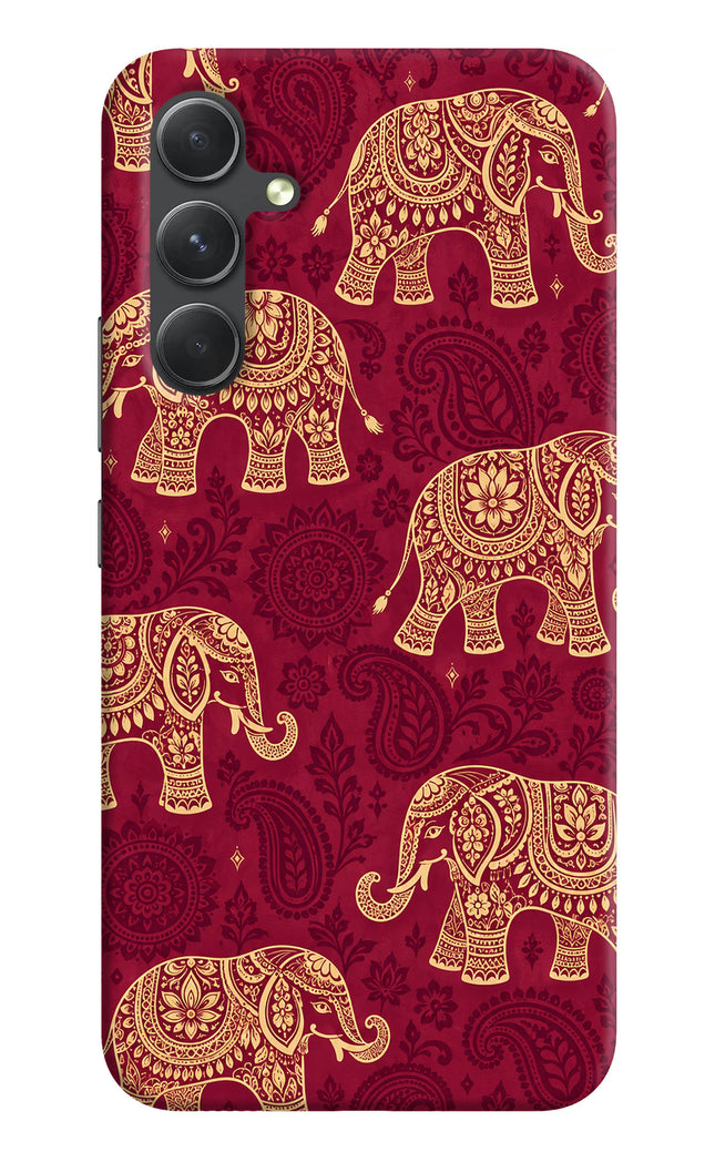 Maroon Elephant Samsung A54 5G Hard Case Back Cover by Casekaro