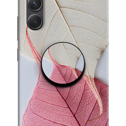 White Pink Leaf Samsung A54 5G Pop Case by Casekaro