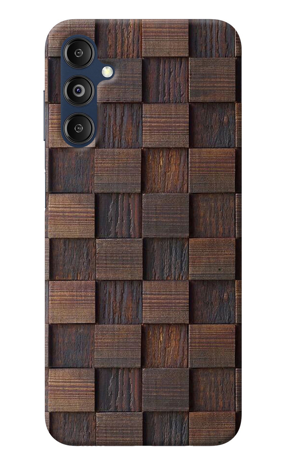 Wooden Cube Design Samsung M14 Back Cover