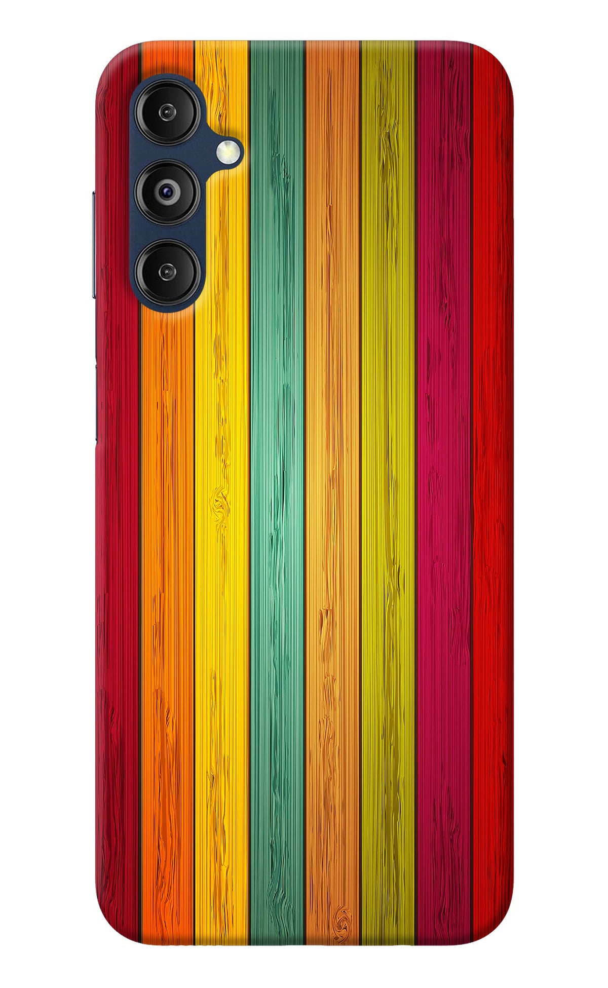 Multicolor Wooden Samsung M14 Back Cover