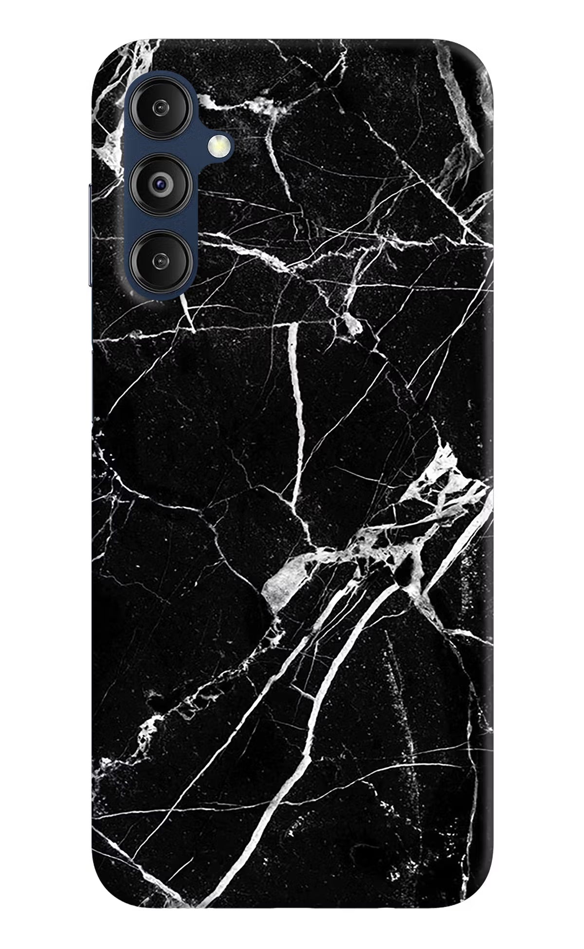 Black Marble Pattern Samsung M14 4G Hard Case Back Cover by Casekaro